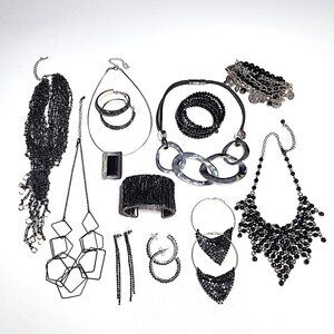 Black statement jewellery bundle